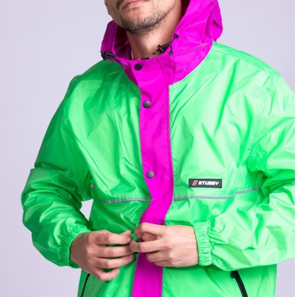 🔥🔥STUSSY - HONEY COMB HOODED WINDBREAKER JACKET🔥🔥 - Picture 4 of 10